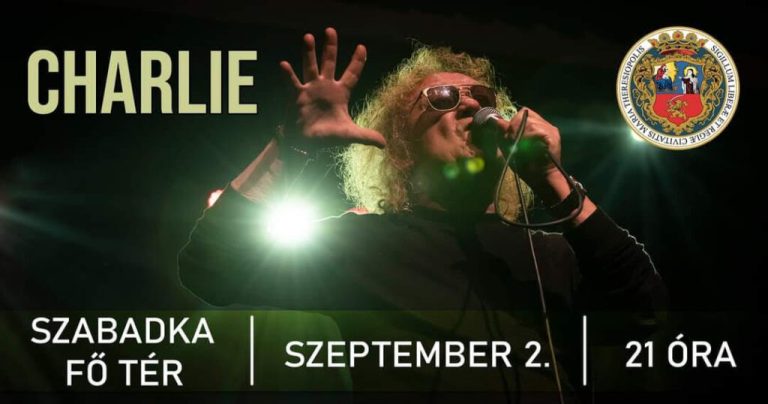 Charlie наступа на главном тргу Суботице 2. септембра