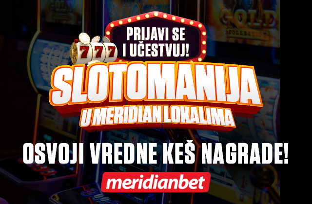 SLOTOMANIJA TRESE MERIDIAN LOKALE: Priključi se i preuzmi vredne KEŠ NAGRADE!