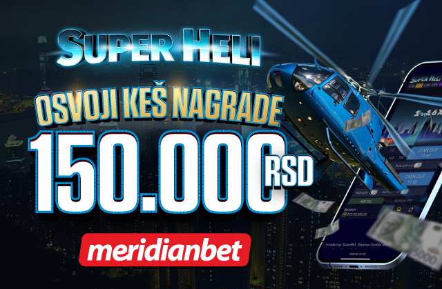 Siguran dobitak za svakoga: Poleti uz Super Heli do sjajnih keš nagrada!