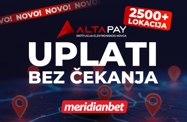 UPLATA PUTEM ALTA PAY MENJAČNICA – MERIDIAN JE TU NA PREKO 2.500 LOKACIJA ŠIROM SRBIJE!